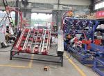 Block Making Pallet Nailing Machine Euro Style Pallet Nailer With 2 Nail Guns