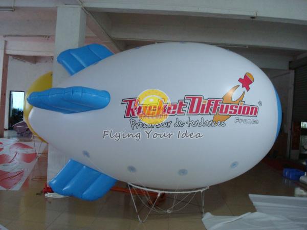 Buy cheap Waterproof Advertising Helium Zeppelin / Blimp Balloon with Logo Printed for Opening event from wholesalers