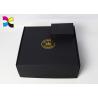Buy cheap Hot Stamping OEM Cosmetic Box Packaging / Black Cardboard Shipping Boxes from wholesalers