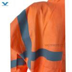 VASTPROTECT-604 Disposable Orange Safety Reflective Tape SMS 56GSM PPE Coveralls