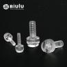 Buy cheap Plastic PMMA Machining Slotted Knurled Rond Pan Head Transparent Screw from wholesalers