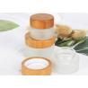 Buy cheap Thickened Bottom 100g Hand Cream Glass Jar Bamboo Cream Jars Eco Friendly from wholesalers