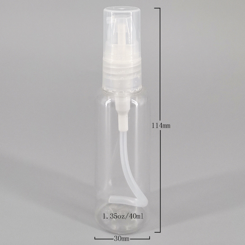 Transparent Round 18mm 40ml Airless Lotion Bottle