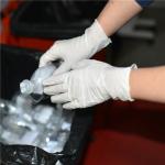 High Strength Medical Latex Gloves Cream Color Powdered / Powder Free