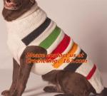 Easy knit dog sweater, fashion knit pet sweater,dog sweater, Striped Pulllover