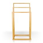 Large Three Tier Bamboo Drying Rack Towel Storage For Bathroom Custom