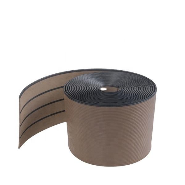 Buy cheap 190*5*25000mm PVC Synthetic Teak Marine Decking for Boat Flooring at Competitive from wholesalers