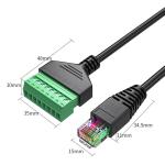 Female or Male RJ45 8P8C Connector to 8 Pin Screw Terminals Converter Adapter
