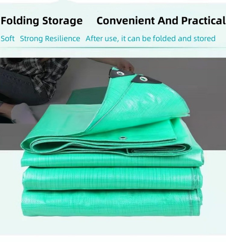 180 gsm Prefabricated Green Polyethylene Tarpaulin for Waterproofing and Dustproofing