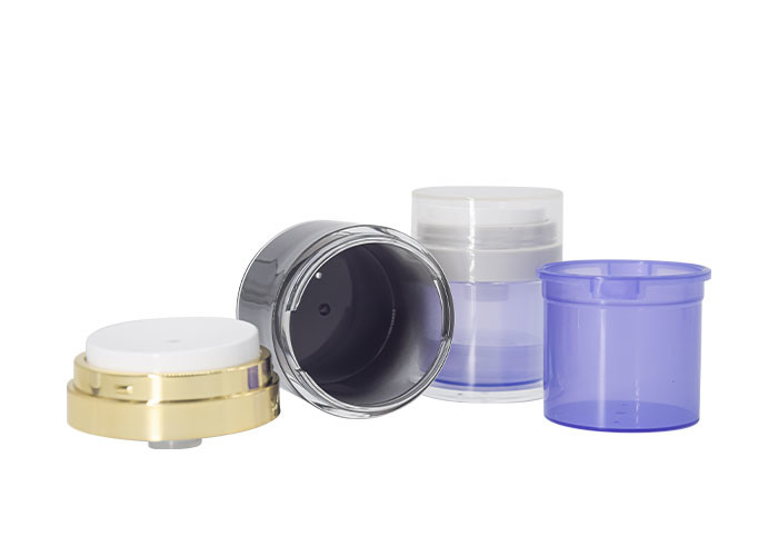 15g/30g/50g Customized Color And Logo Press Down Airless Cream Jar Skin Care Packaging UKC42