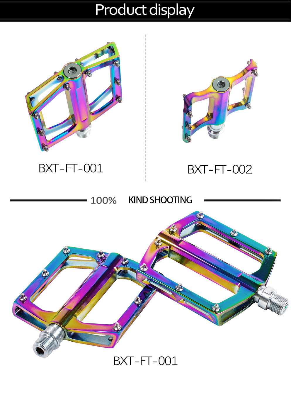 Aluminum Alloy Mountain Road Bicycle Pedal Multicolor