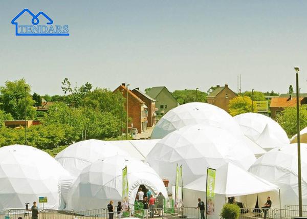 Buy cheap PVC Coated Large Commercial Dome Tent With Transparency White Color Dome style tent from wholesalers