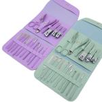 Manicure Set Nail Clippers Tools Household 4/12/16Pcs Stainless Steel Ear Spoon