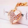 Buy cheap Heart Shaped Key Chain Ornaments 1.3 Inch Wide Crystal Irregular from wholesalers