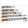 Buy cheap 30W 60w 90W 120W 180W 240W 270W 300W C REE Single Row Amber LED Driving Light Bar from wholesalers