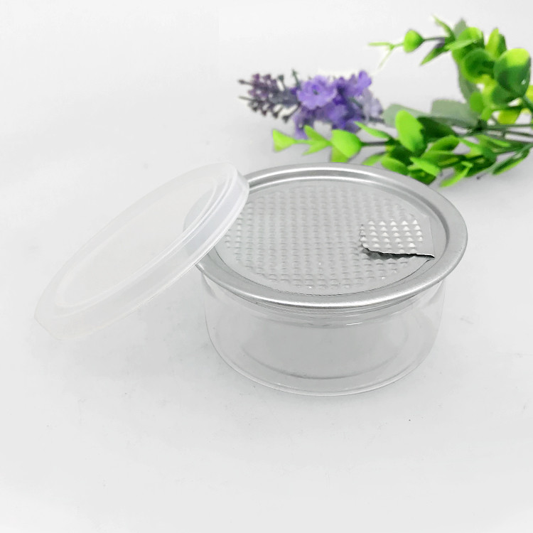 Child Proof Clear Plastic Jar , 55ML CBD Storage Easy Open Can