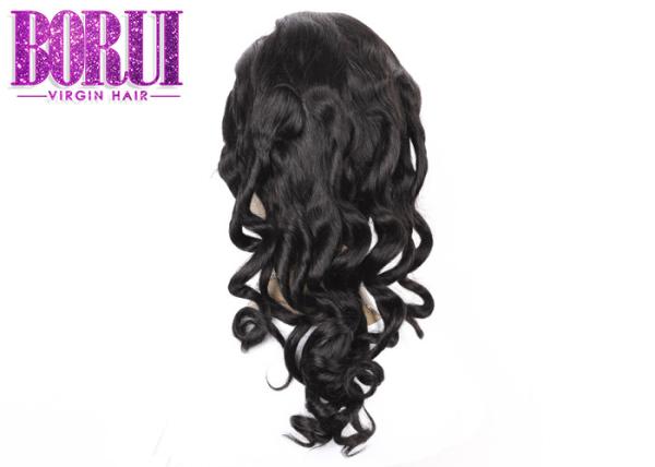 Buy cheap Brazilian Glueless Full Lace Human Wigs 250% Density Loose Wave No Shedding from wholesalers