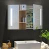 Buy cheap Bathroom Storage Medicine Cabinet With Led Mirror Modern Surface Wall Mounted from wholesalers