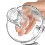 Super Flint Glass Round Empty Liquor Wine Whisky Vodka Tequila Bottle with Cork