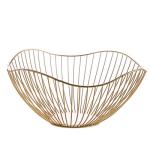 Wear Resistant Metal Wire Fruit Basket , Irregular Modern Stainless Steel Fruit