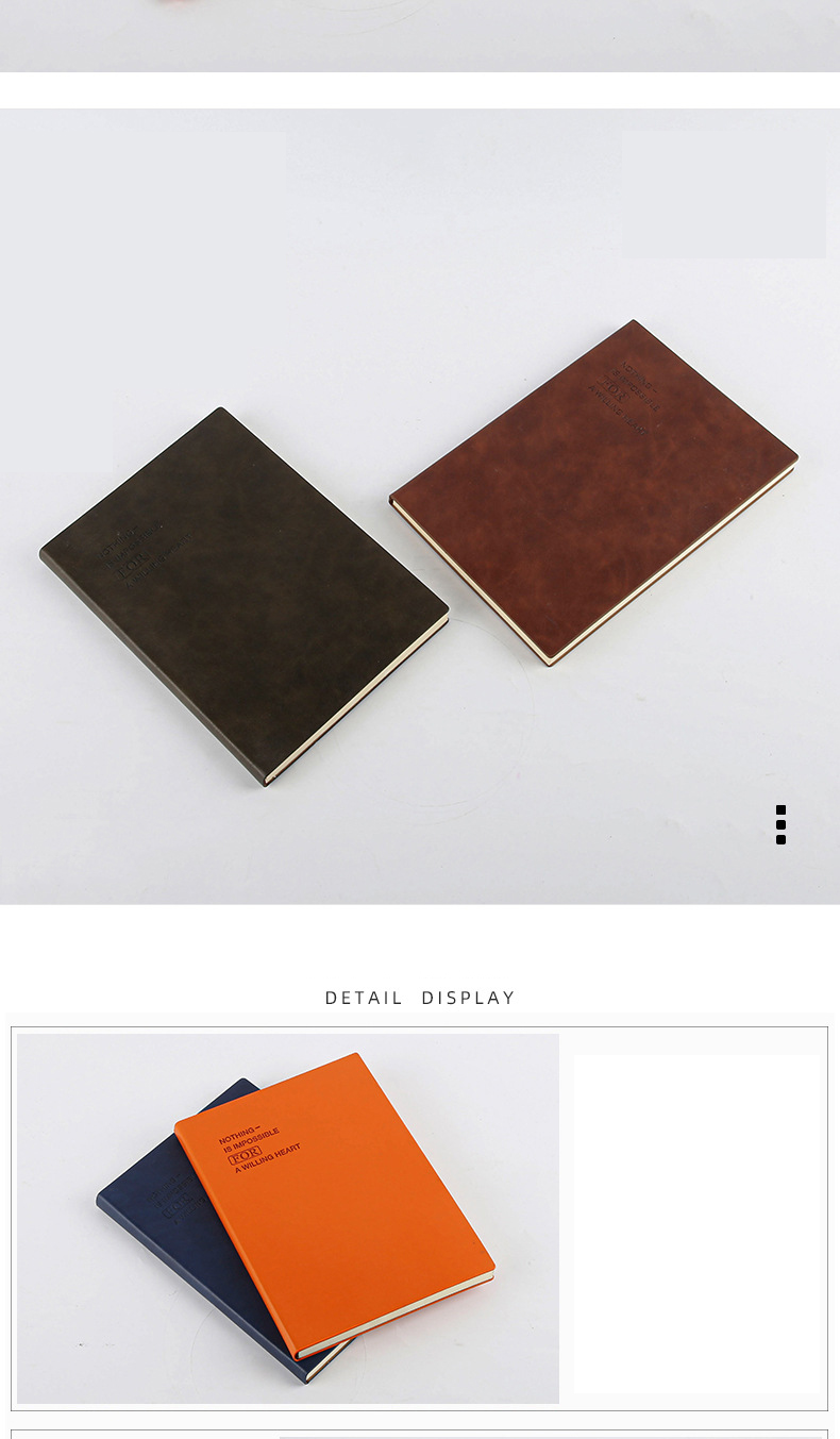 2022 A5 Notepad Bulk Printing Customized Pu Leather Journals for Note Organization