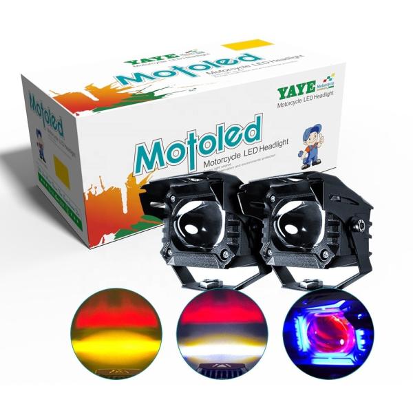 Buy cheap Motorcycle Lighting Systems Blue DRL Dual Color White Yellow Light with Red Evil YAYE from wholesalers
