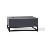 Outdoor Living Square Steel Gas Fire Pit Table with Adjustable Flame Height