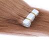Buy cheap 100 Human Hair Tape In Extensions , Tape Weft Hair Extensions No Shedding from wholesalers