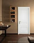 86cm Width White Solid Wood Shaker Interior Doors PU Painting For Church
