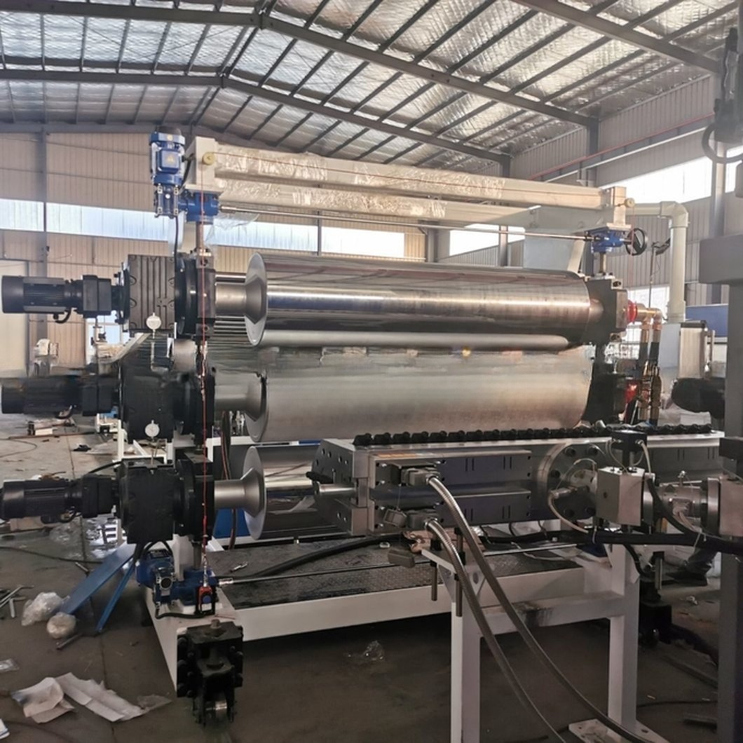 Plastic Sheet Extruder Machine / Geomembrane Sheet Production Line