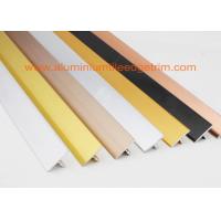 Buy cheap Polished Silver Ceramic Floor Tile Stair Edge Trim T Shaped Chrome Beading For product