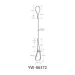 304 Stainless Steel Security 1x7 IWRC Sling With Double Hook End YW86370