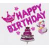 Buy cheap Stereoscopic Happy Birthday Letter Balloons Heart Shape Easy To Assemble from wholesalers