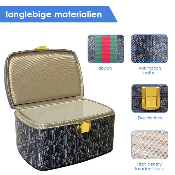Buy cheap Anti Theft Signal Blocking Box , Blue Cell Phone Faraday Car Key Box Keyless Fob from wholesalers