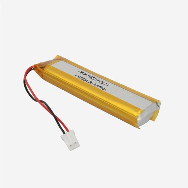 AUK Lithium Polymer Battery KC Certified 951768 3.7V 1200mAh For Medical