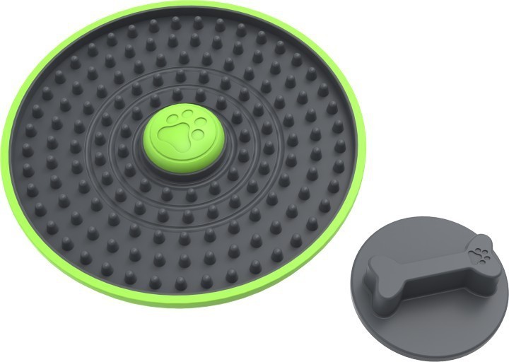 Pet Slow Food Bowl Dog Lick Pad Puzzle Leaky Ball Toy