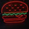 Buy cheap Hamburg Steak Cuttable Neon Signs Spectacular AC240V Custom Neon Bar Signs from wholesalers