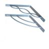 Buy cheap Commercial Bookcase Support Bracket / Stylish Upside Down Shelf Brackets from wholesalers