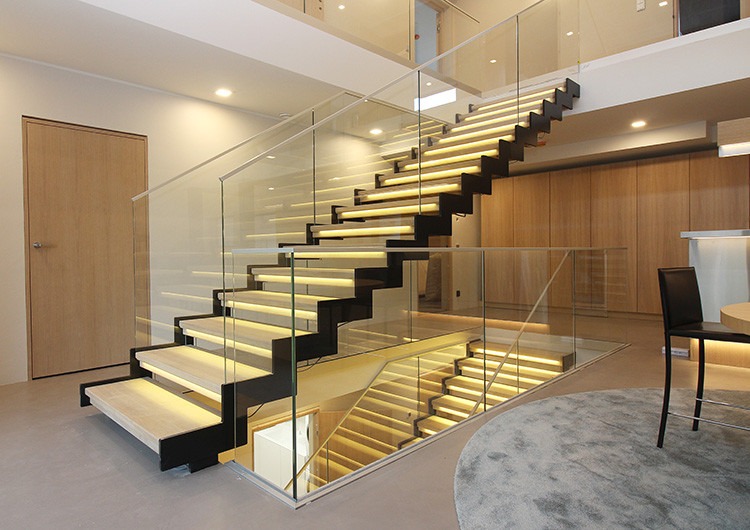 Indoor and outdoor application deep floor mounting led aluminum extrusion