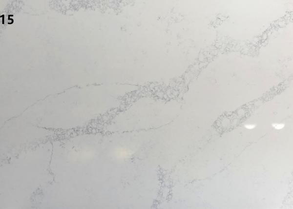 Buy cheap Durable White Quartz Stone Artificial Faux Stone Staining Resistant 2.45 G/Cm3 from wholesalers