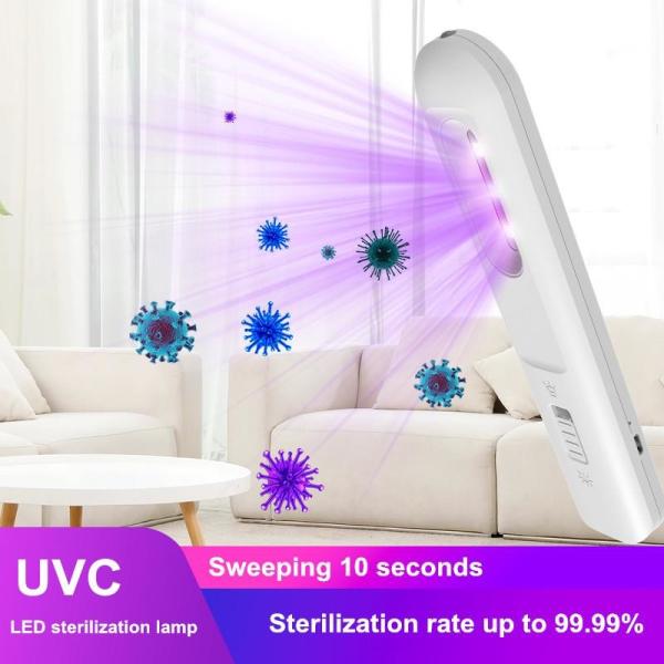 275nm 1.5 Watt UVC Sterilizer Light Motion Sensor 1500mAh MSDS Rechargeable