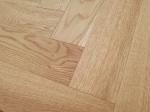 Prime Herringbone Oak Engineered Wood Flooring, Slight Brushed, Natural