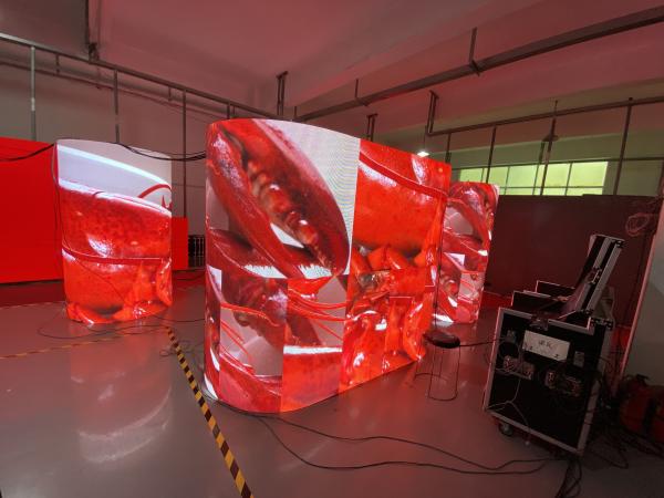 Buy cheap P3 Splicing Indoor LED Display Screen Curved Video Wall Billboard from wholesalers
