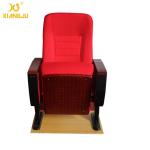 High Pressure Plywood Armrest Red Folding Auditorium Chairs 5 Years Warranty