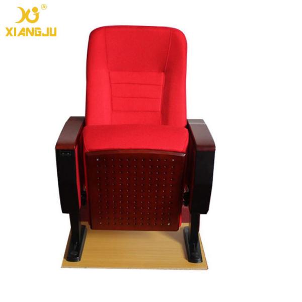 Buy cheap Soild Wood Armrest Cold Rolled Strong Steel Chairs For Church Halls Floor Mounted from wholesalers