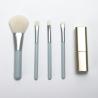 Buy cheap White PBT Hair Mini Makeup Brush Set 4pcs For Travel Plastic Handle from wholesalers