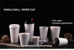 7oz/8oz/9oz/10oz/12oz/14oz/16oz Custom Disposable Coffee White Drink Paper Cup