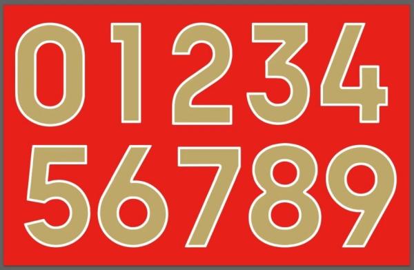Buy cheap Customized Durable Heat Press Names And Numbers For jerseys uniforms from wholesalers