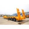 Buy cheap 3 Axles Concave Beam Low Bed 60 Ton Low Deck Trailer from wholesalers