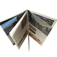 Buy cheap Custom paper catalogs advertising brochure printing UV Printing Saddle Stitching product